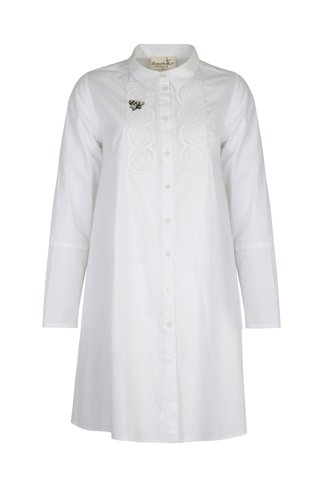 CURATE by Trelise Cooper - Fall From Lace Shirt-Dress - BLACK/ WHITE