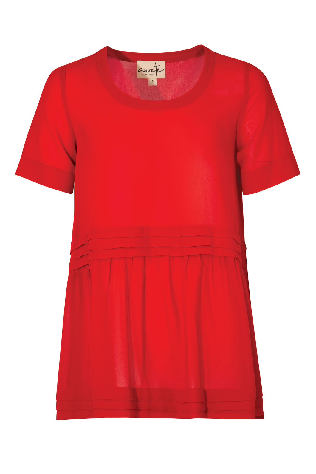 CURATE by Trelise Cooper - Light Hearted Top - BLACK/ RED