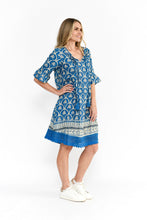 Load image into Gallery viewer, ESCAPE by Orientique - Hannah Boho Tunic - EXOTIC BLUE PALMS