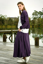 Load image into Gallery viewer, CURATE by Trelise Cooper - Burst Your Bubble Skirt - BLACK/ NIGHTSHADE (PURPLE)