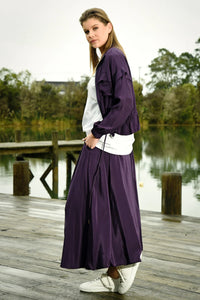 CURATE by Trelise Cooper - Burst Your Bubble Skirt - BLACK/ NIGHTSHADE (PURPLE)
