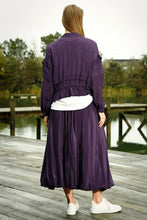 Load image into Gallery viewer, CURATE by Trelise Cooper - Burst Your Bubble Skirt - BLACK/ NIGHTSHADE (PURPLE)