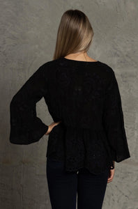JOHNNY WAS - Ingrid Reveka Bouse - MARINE BLUE/ BLACK