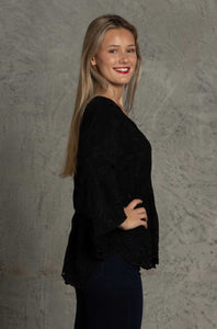 JOHNNY WAS - Ingrid Reveka Bouse - MARINE BLUE/ BLACK
