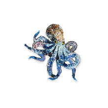 Load image into Gallery viewer, TROVELORE - Day Octopus Brooch - VIOLET-BLUE MULTI