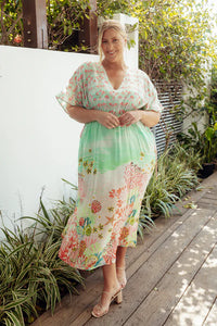 ADRIFT - Tasha Maxi Kaftan Dress - SEYCHELLS