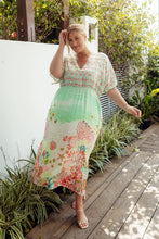 Load image into Gallery viewer, ADRIFT - Tasha Maxi Kaftan Dress - SEYCHELLS