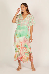 ADRIFT - Tasha Maxi Kaftan Dress - SEYCHELLS