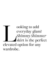 COOP by Trelise Cooper - Shimmy Shimmer Skirt - BLACK