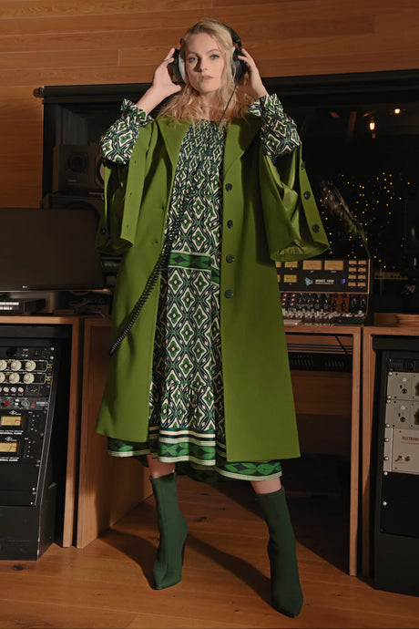 COOPER by Trelise Cooper - Show Coat - GREEN/ BLACK