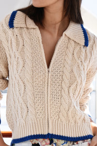 COOPER - Let Knit Be Cardi-Jacket - IVORY