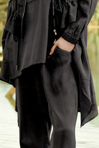 CURATE by Trelise Cooper - A Show of Pants - BLACK/ GREEN PASTURES