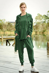 CURATE by Trelise Cooper - A Show of Pants - BLACK/ GREEN PASTURES
