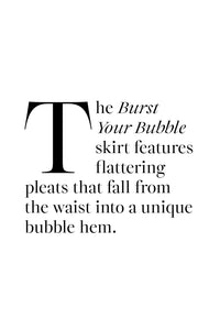 CURATE by Trelise Cooper - Burst Your Bubble Skirt - BLACK/ NIGHTSHADE (PURPLE)