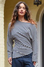 Load image into Gallery viewer, CURATE by Trelise Cooper - Double Agent Top - NAVY STRIPE