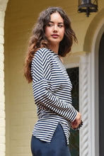 Load image into Gallery viewer, CURATE by Trelise Cooper - Double Agent Top - NAVY STRIPE
