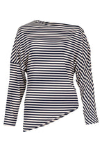 Load image into Gallery viewer, CURATE by Trelise Cooper - Double Agent Top - NAVY STRIPE