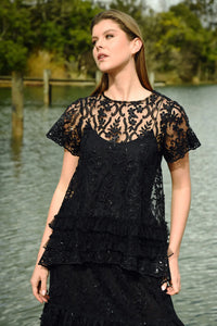 CURATE by Trelise Cooper - Drink, Bling & Be Merry - BLACK SEQUIN