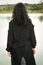 Load image into Gallery viewer, CURATE by Trelise Cooper - Nip And Tuck Jacket - BLACK/ GREEN PASTURES