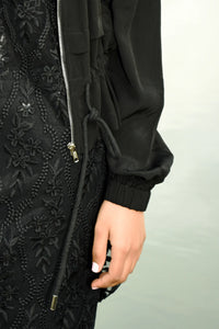 CURATE by Trelise Cooper - Nip And Tuck Jacket - BLACK/ GREEN PASTURES