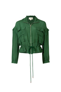 CURATE by Trelise Cooper - Nip And Tuck Jacket - BLACK/ GREEN PASTURES