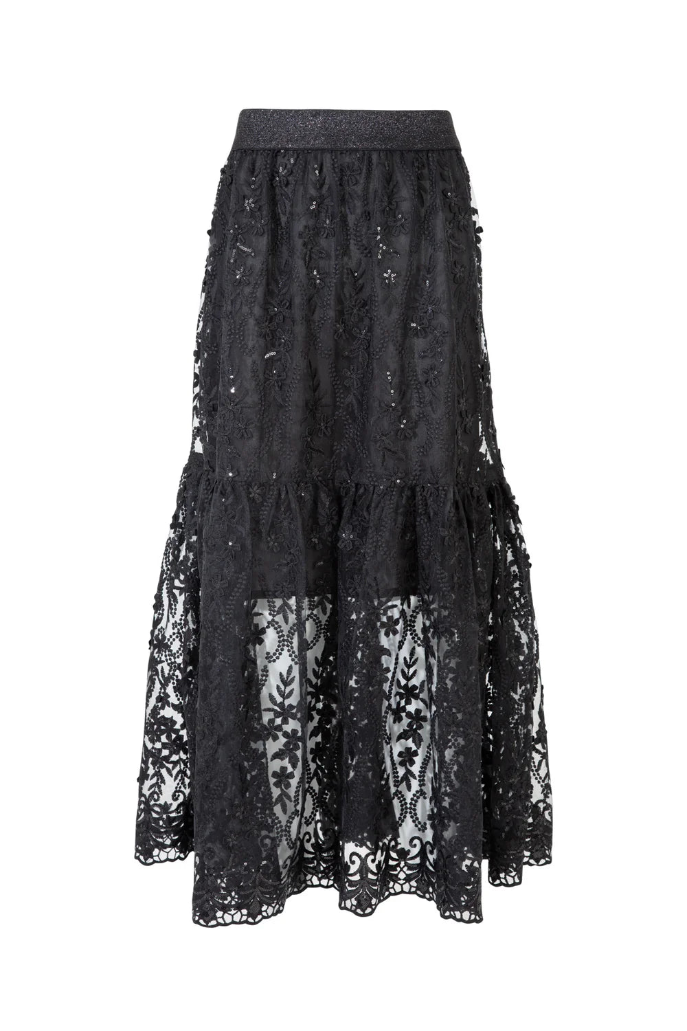 CURATE by Trelise Cooper - Skirt ' Em Say - BLACK SEQUIN