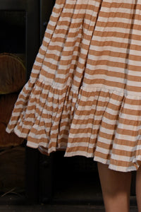 CURATE by Trelise Cooper - A Walk In The Park Dress - COFFEE STRIPE