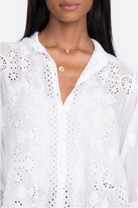 JOHNNY WAS - Gwen Blouse - SNOW WHITE