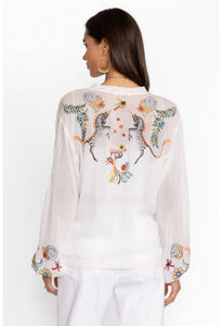 JOHNNY WAS - Helen Blouse - WHITE