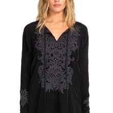 Load image into Gallery viewer, JOHNNY WAS - Tania Tunic - BLACK