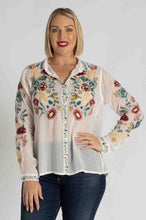 Load image into Gallery viewer, JOHNNY WAS - Tifany Blouse - WHITE