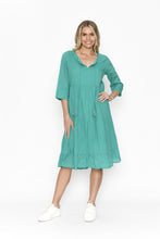 Load image into Gallery viewer, ORIENTIQUE - Amber Dress Solid (Colour) w Lining - JADE