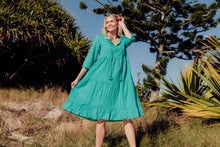 Load image into Gallery viewer, ORIENTIQUE - Amber Dress Solid (Colour) w Lining - JADE