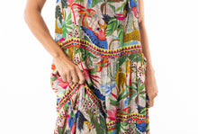 Load image into Gallery viewer, Escape by ORIENTIQUE - Dani Driss Strappy Dress - AMAZONIAN PRINT