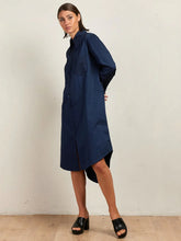 Load image into Gallery viewer, STATE OF EMBRACE - Shirt Dress - FRENCH NAVY