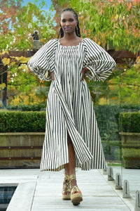 Trelise Cooper COUTURE - Cover Me In Sunshine Dress - BLACK or RED STRIPE