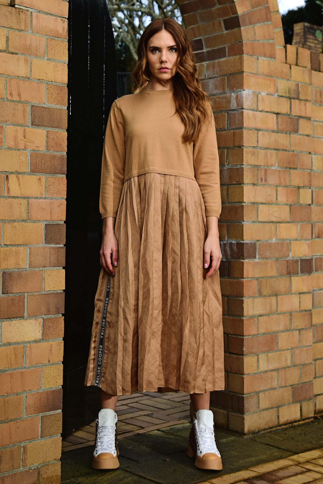Get Over Knit Dress - TOFFEE