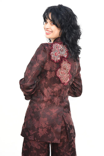 Trelise Cooper COUTURE - Back In Business Jacket - MAHOGANY