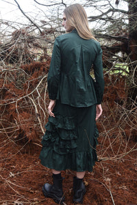 Trelise Cooper COUTURE - Seize The Fray Shirt - FOREST/ BLACK