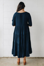 Load image into Gallery viewer, PQ COLLECTION - Ruffle Dress - NAVY