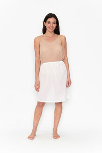 ORIENTIQUE - Midi Skirt Slip - PALE SKIN/ WHITE/ BLACK